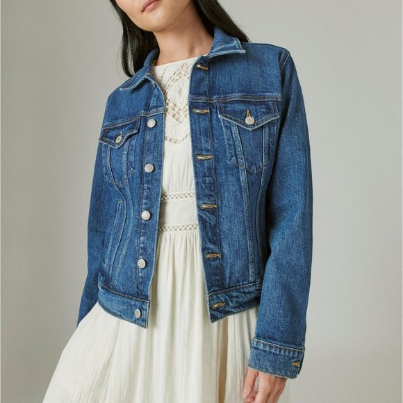 Lucky Brand Tomboy Trucker Jean Jacket - Picture 1 of 3